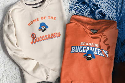 BRANFORD HIGH SCHOOL BUCCANEERS Sweatshirts (Option 3) Banner
