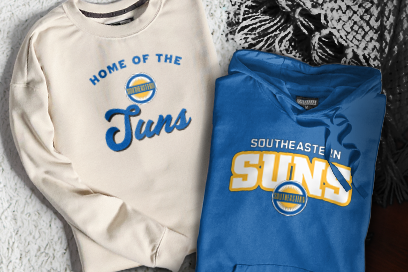 SOUTHEASTERN HIGH SCHOOL SUNS Sweatshirts (Option 3) Banner
