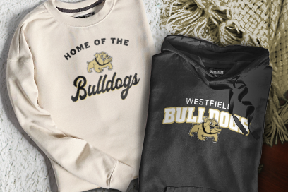 WESTFIELD HIGH SCHOOL BULLDOGS Sweatshirts (Option 3) Banner