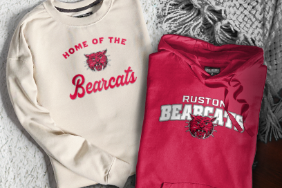 RUSTON HIGH SCHOOL BEARCATS Sweatshirts (Option 3) Banner