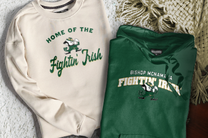 BISHOP MCNAMARA HIGH SCHOOL FIGHTIN' IRISH Sweatshirts (Option 3) Banner