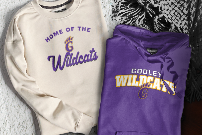 GODLEY HIGH SCHOOL WILDCATS Sweatshirts (Option 3) Banner
