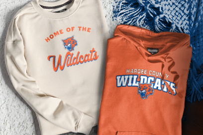 HARDEE COUNTY HIGH SCHOOL WILDCATS Sweatshirts (Option 3) Banner