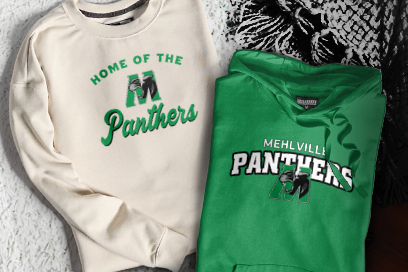 MEHLVILLE HIGH SCHOOL PANTHERS Sweatshirts (Option 3) Banner