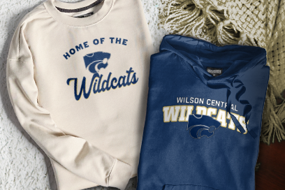 WILSON CENTRAL HIGH SCHOOL Wildcats Online Store Sweatshirts (Option 3) Banner