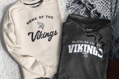 BLACKLICK VALLEY HIGH SCHOOL VIKINGS Sweatshirts (Option 3) Banner