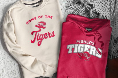 FISHERS HIGH SCHOOL TIGERS Sweatshirts (Option 3) Banner