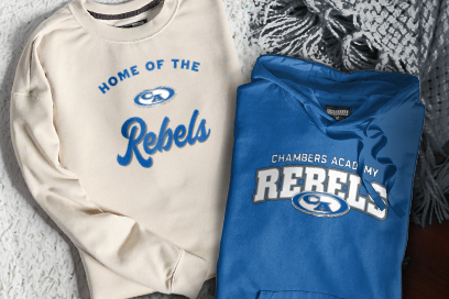 CHAMBERS ACADEMY REBELS Sweatshirts (Option 3) Banner