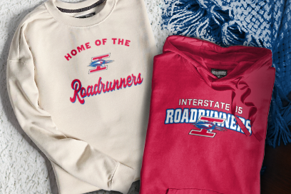 INTERSTATE 35 HIGH SCHOOL ROADRUNNERS Sweatshirts (Option 3) Banner