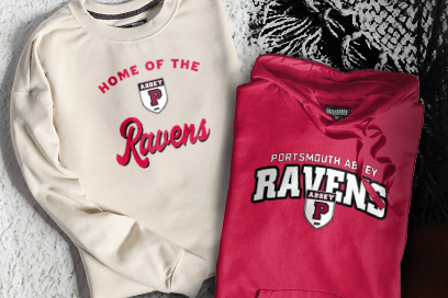 PORTSMOUTH ABBEY SCHOOL RAVENS Sweatshirts (Option 3) Banner