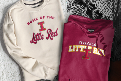 ITHACA HIGH SCHOOL LITTLE RED Sweatshirts (Option 3) Banner