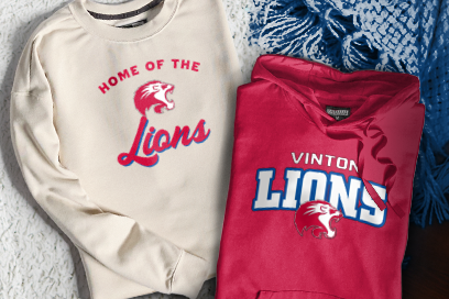 VINTON HIGH SCHOOL LIONS Sweatshirts (Option 3) Banner