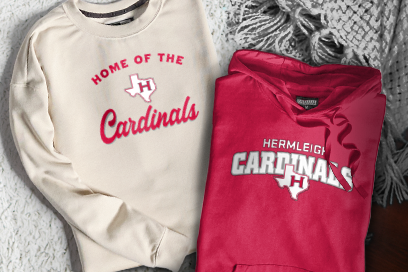 HERMLEIGH HIGH SCHOOL CARDINALS Sweatshirts (Option 3) Banner
