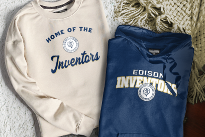 THOMAS A EDISON  CAREER & TECHNICAL HIGH SCHOOL Sweatshirts (Option 3) Banner