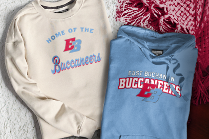 EAST BUCHANAN HIGH SCHOOL BUCCANEERS Sweatshirts (Option 3) Banner