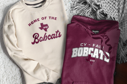 CY-FAIR HIGH SCHOOL BOBCATS Sweatshirts (Option 3) Banner