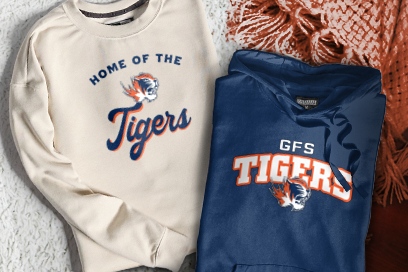 GERMANTOWN FRIENDS SCHOOL TIGERS Sweatshirts (Option 3) Banner