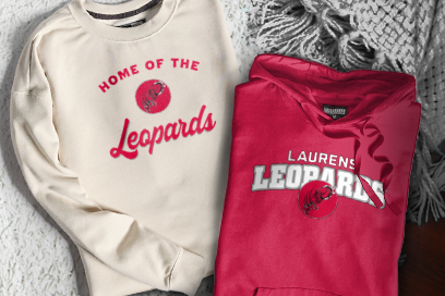 LAURENS CENTRAL SCHOOL LEOPARDS Sweatshirts (Option 3) Banner