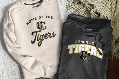 CANON CITY HIGH SCHOOL TIGERS Sweatshirts (Option 3) Banner