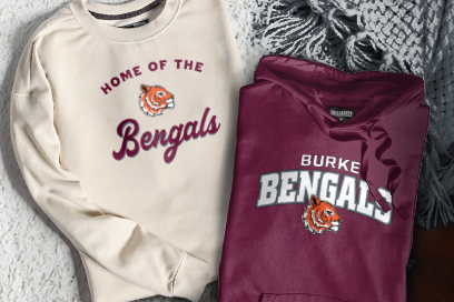 EDMUND BURKE SCHOOL BENGALS Sweatshirts (Option 3) Banner