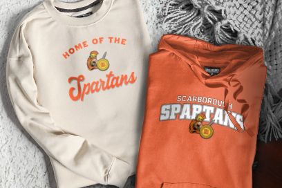 SCARBOROUGH HIGH SCHOOL SPARTANS Sweatshirts (Option 3) Banner
