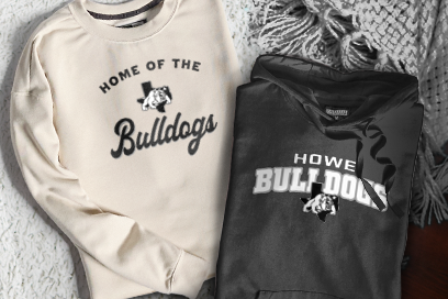 HOWE HIGH SCHOOL BULLDOGS Sweatshirts (Option 3) Banner