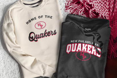 NEW PHILADELPHIA HIGH SCHOOL QUAKERS Sweatshirts (Option 3) Banner