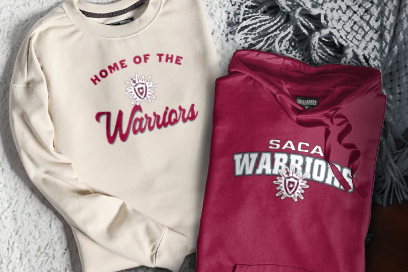 SOUTHWEST ATLANTA CHRISTIAN ACADEMY WARRIORS Sweatshirts (Option 3) Banner