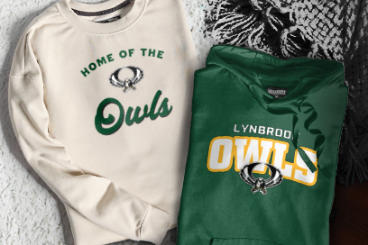 LYNBROOK HIGH SCHOOL OWLS Sweatshirts (Option 3) Banner