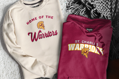 St. Charles Warriors Sweatshirts (Option 3) Banner