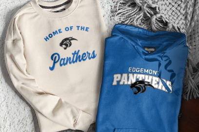 EDGEMONT HIGH SCHOOL PANTHERS Sweatshirts (Option 3) Banner