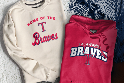 TALAWANDA HIGH SCHOOL BRAVES Sweatshirts (Option 3) Banner
