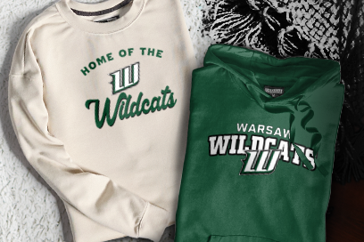 WARSAW HIGH SCHOOL WILDCATS Sweatshirts (Option 3) Banner