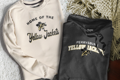 PERRYSBURG HIGH SCHOOL YELLOW JACKETS Sweatshirts (Option 3) Banner