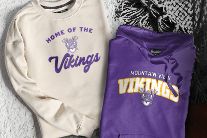 MOUNTAIN VIEW HIGH SCHOOL VIKINGS Sweatshirts (Option 3) Banner