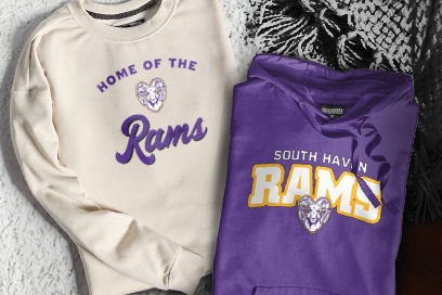 SOUTH HAVEN HIGH SCHOOL RAMS Sweatshirts (Option 3) Banner
