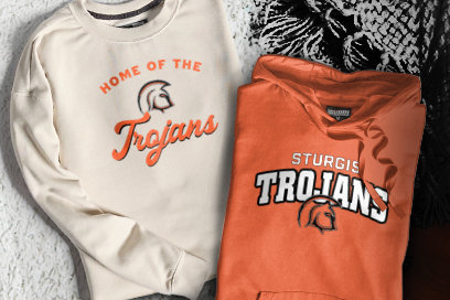 STURGIS HIGH SCHOOL TROJANS Sweatshirts (Option 3) Banner