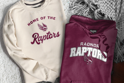 RADNOR HIGH SCHOOL RAPTORS Sweatshirts (Option 3) Banner