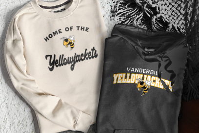 VANDERBILT AREA SCHOOL YELLOWJACKETS Sweatshirts (Option 3) Banner