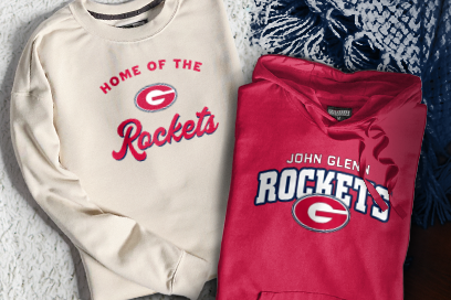JOHN GLENN HIGH SCHOOL ROCKETS Sweatshirts (Option 3) Banner