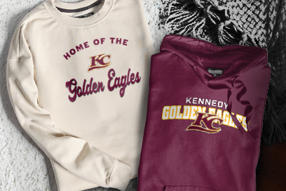 KENNEDY CATHOLIC HIGH SCHOOL GOLDEN EAGLES Sweatshirts (Option 3) Banner