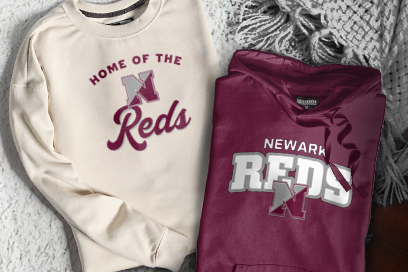 NEWARK HIGH SCHOOL REDS Sweatshirts (Option 3) Banner
