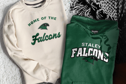 STALEY HIGH SCHOOL FALCONS Sweatshirts (Option 3) Banner
