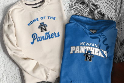 NEWFANE HIGH SCHOOL PANTHERS Sweatshirts (Option 3) Banner