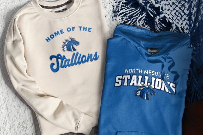 NORTH MESQUITE HIGH SCHOOL STALLIONS Sweatshirts (Option 3) Banner