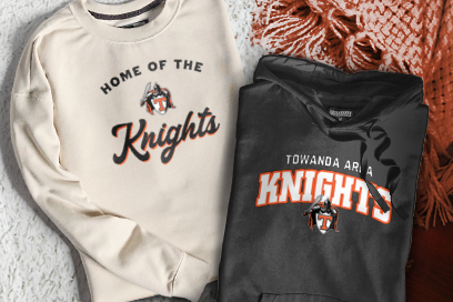 TOWANDA AREA SENIOR HIGH SCHOOL KNIGHTS Sweatshirts (Option 3) Banner