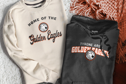 TYRONE AREA SENIOR HIGH SCHOOL GOLDEN EAGLES Sweatshirts (Option 3) Banner