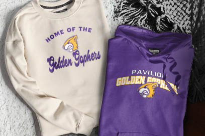 PAVILION HIGH SCHOOL GOLDEN GOPHERS Sweatshirts (Option 3) Banner