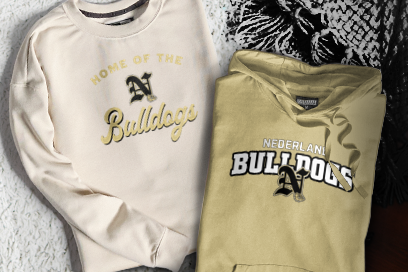 NEDERLAND HIGH SCHOOL BULLDOGS Sweatshirts (Option 3) Banner