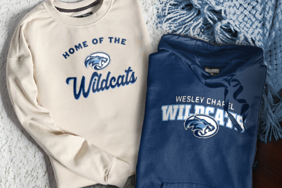 WESLEY CHAPEL HIGH SCHOOL WILDCATS Sweatshirts (Option 3) Banner
